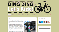 Desktop Screenshot of dingdingletsride.com