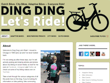 Tablet Screenshot of dingdingletsride.com